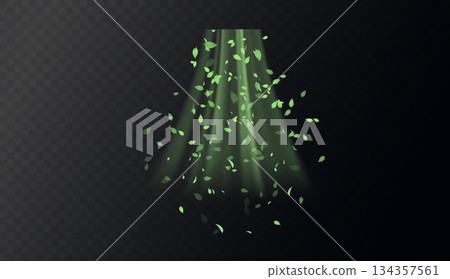 Green swirl elements 134357561