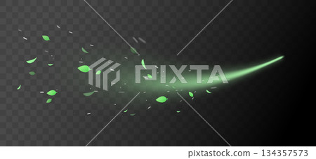 Green swirl elements Green swirl elements 134357573