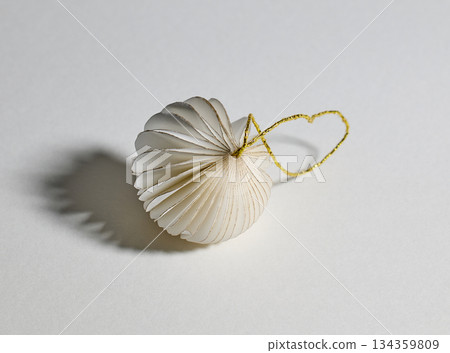 white paper Christmas ornament 134359809