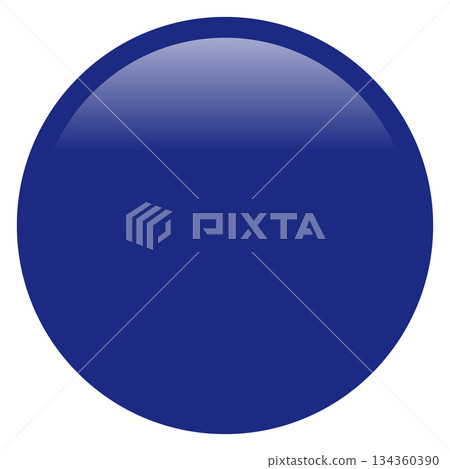 Glossy, hard blue round frame 134360390
