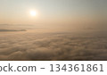 Beautiful aerial view of the nature during sunrise in winter season of Thailand. 134361861