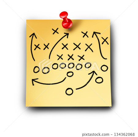 Strategy sticky note Note Strategy sticky note Note 134362068