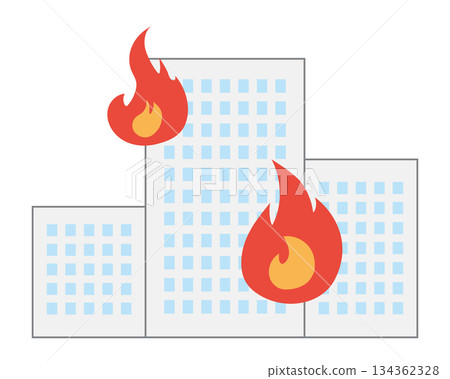 建築物著火示意圖（含主管道） 134362328