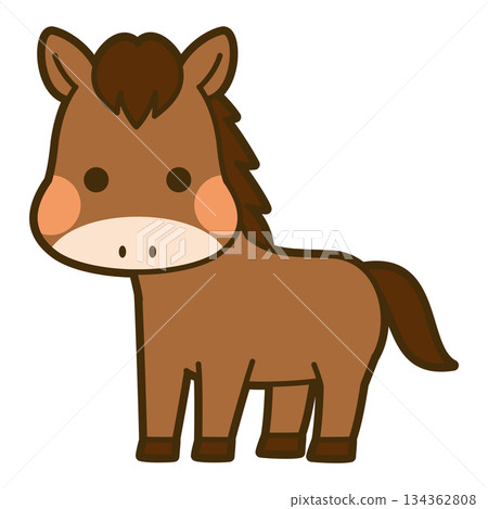 可愛的馬圖 可愛的馬圖 134362808