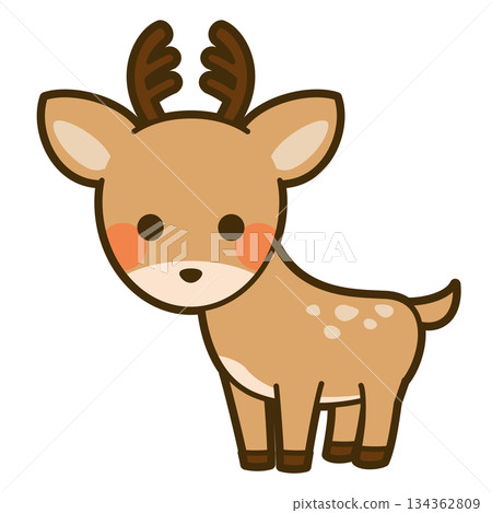 Illustration of cute deer 134362809