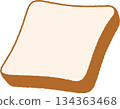 Hand-drawn food icon illustration: Bread 134363468