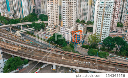 Dec 14 2025 Kowloon Bay Subway Tracks Along Kwun Tong Road Cityscape Dec 14 2025 Kowloon Bay Subway Tracks Along Kwun Tong Road Cityscape 134363656