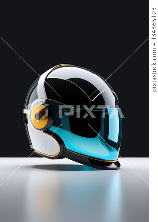 时尚科技感摩托车头盔 134365123