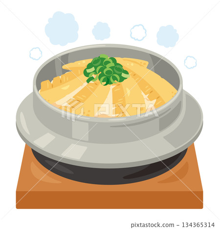 竹筍飯鍋插圖 134365314