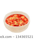 Watercolor minestrone 134365521