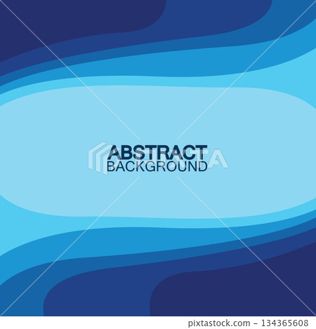 Blue wave vector abstract background flat design stock illustration 134365608