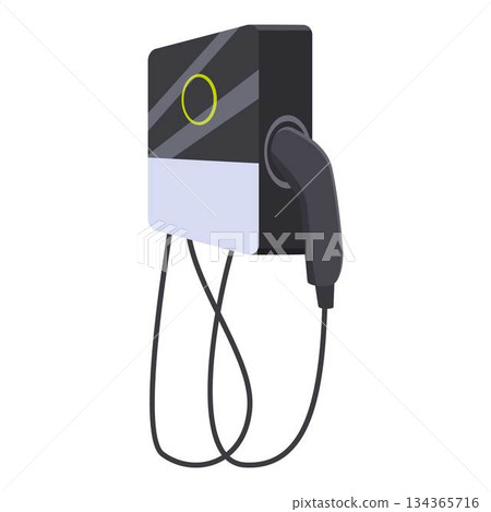 Electric vehicle charging station promoting eco friendly transportation solutions 134365716