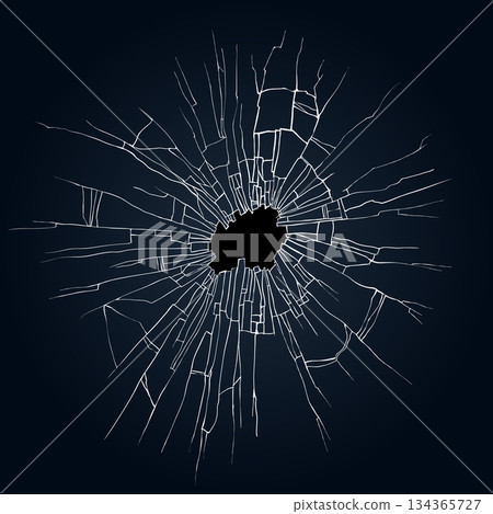 Broken glass illustration 134365727