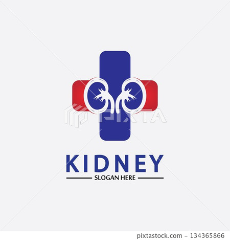 Health and Care Kidney Logo Design Concept. Urology Logo Vector Template Health and Care Kidney Logo Design Concept. Urology Logo Vector Template 134365866