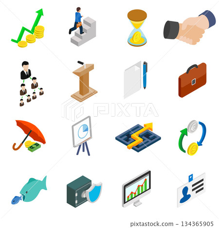 Business icons set Business icons set 134365905