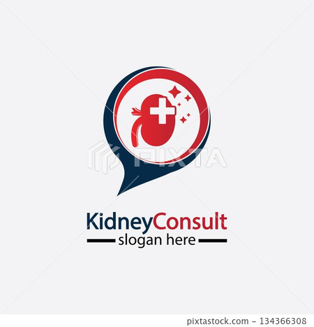 Kidney Consult logo designs concept vector, Kidney Healthcare logo template,Urology logo vector template. Kidney Consult logo designs concept vector, Kidney Healthcare logo template,Urology logo vector template. 134366308