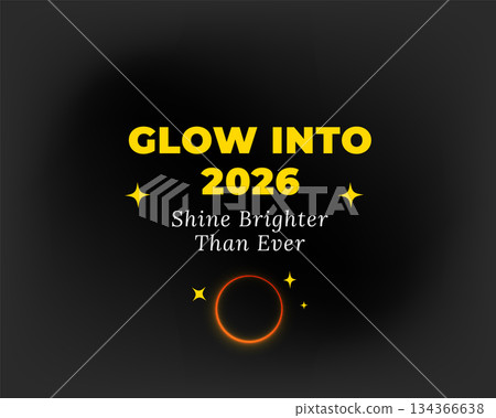 modern 2026 new year glow concept design modern 2026 new year glow concept design 134366638