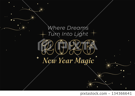 new year magic 2026 celebration background design new year magic 2026 celebration background design 134366641