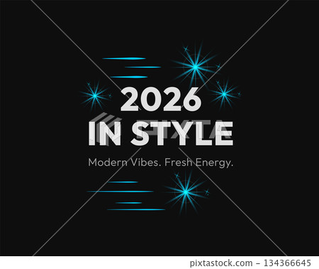 stylish 2026 new year typography poster design stylish 2026 new year typography poster design 134366645