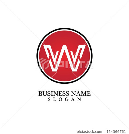 W Letter Logo Business Template Vector icon W Letter Logo Business Template Vector icon 134366761