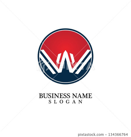 W Letter Logo Business Template Vector icon W Letter Logo Business Template Vector icon 134366764