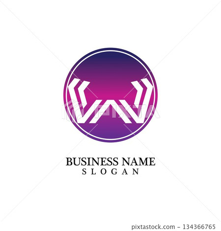 W Letter Logo Business Template Vector icon W Letter Logo Business Template Vector icon 134366765