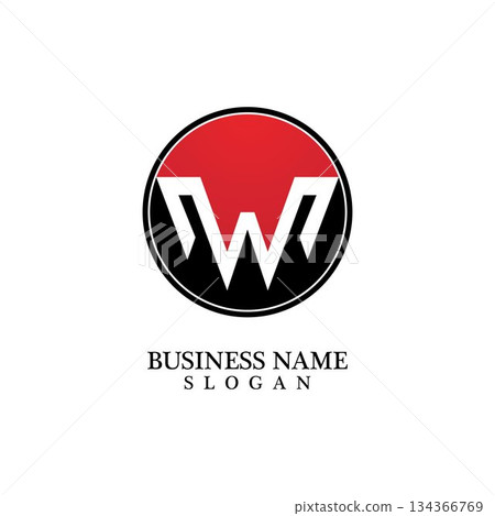 W Letter Logo Business Template Vector icon W Letter Logo Business Template Vector icon 134366769
