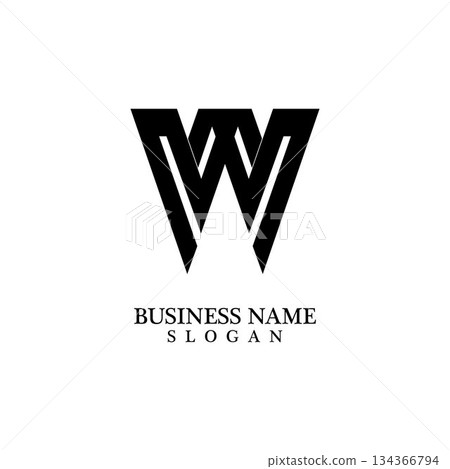 W Letter Logo Business Template Vector icon W Letter Logo Business Template Vector icon 134366794