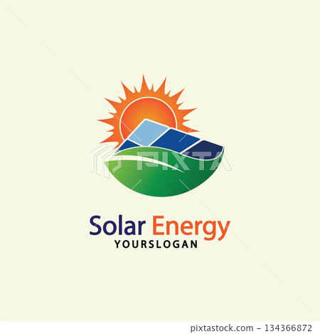Sun solar energy logo design template. solar tech logo designsv Sun solar energy logo design template. solar tech logo designsv 134366872