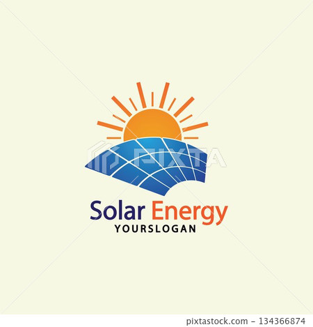 Sun solar energy logo design template. solar tech logo designsv Sun solar energy logo design template. solar tech logo designsv 134366874