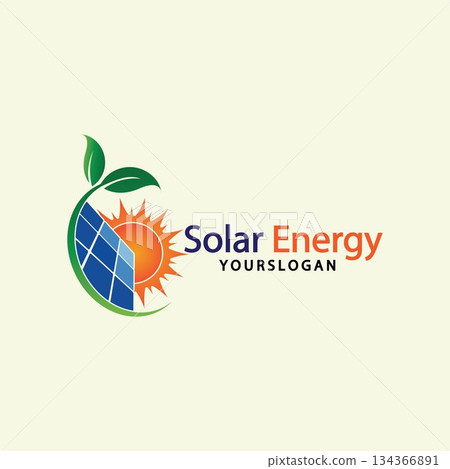 Sun solar energy logo design template. solar tech logo designsv Sun solar energy logo design template. solar tech logo designsv 134366891