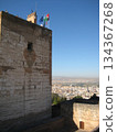 Alhambra's Tower of Vela and Granada cityscape 134367268