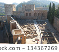 Alcazaba, the remains of the Alhambra fortress 134367269