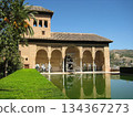 View of the Partal Gardens of the Alhambra 134367273