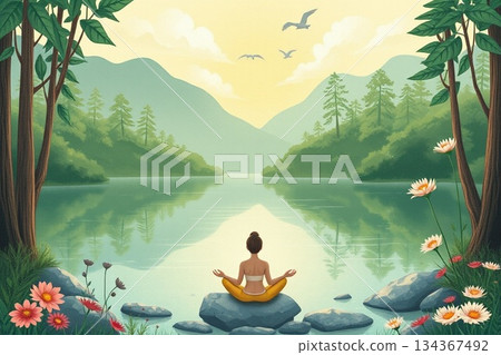 寧靜的自然 134367492