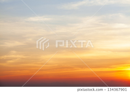 colorful dramatic sky with cloud at sunset colorful dramatic sky with cloud at sunset 134367901