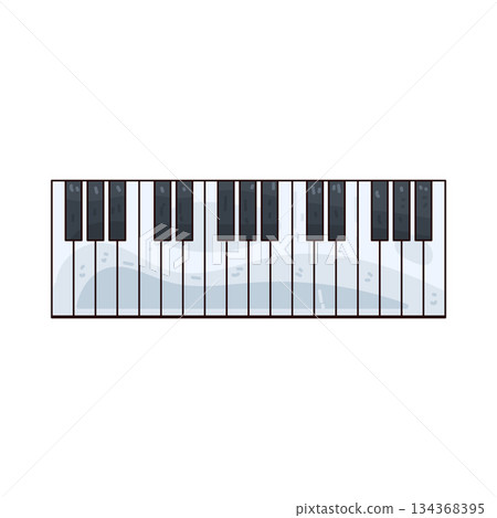 illustration of Piano Keys 134368395
