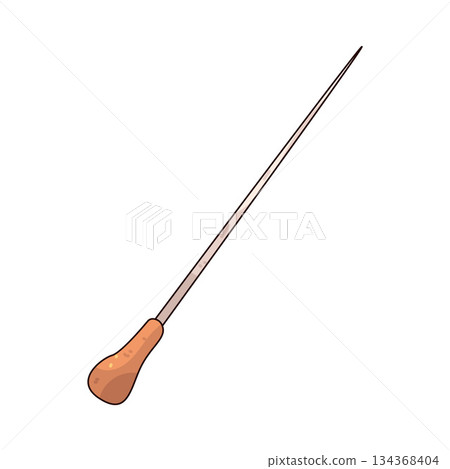 illustration of Conductor Baton illustration of Conductor Baton 134368404