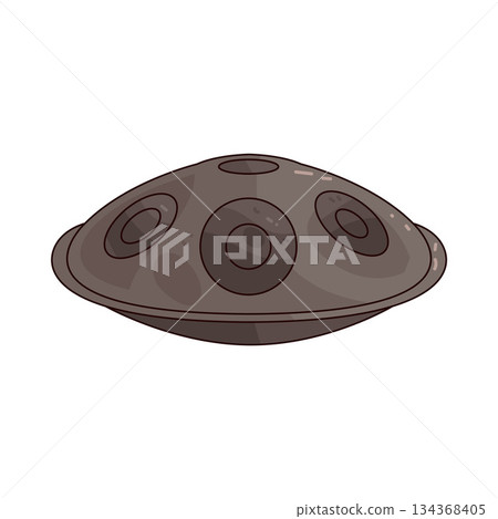 illustration of Handpan  134368405