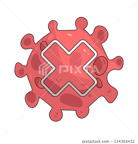 illustration of Cancer Cell 134368432