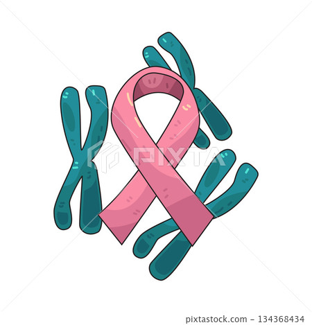 illustration of Breast Cancer Gene 134368434