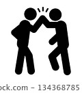 High five icon 134368785