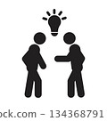 Idea sharing icon 134368791