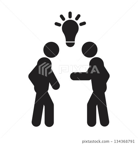 Idea sharing icon 134368791