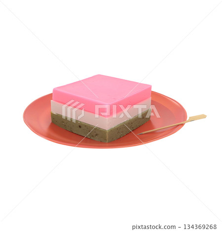 菱形年糕,是日本娃娃節上的一種甜點。 菱形年糕,是日本娃娃節上的一種甜點。 134369268