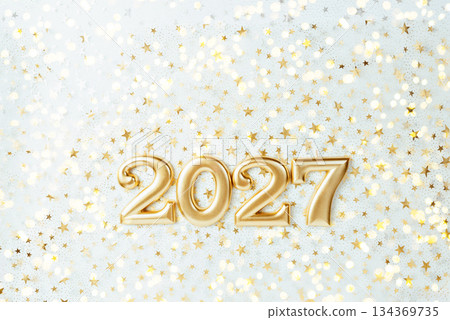 Holiday background Happy New Year 2027 Holiday background Happy New Year 2027 134369735