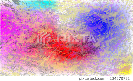 An abstract colorful splash painting with blended hues and textured surface. An abstract colorful splash painting with blended hues and textured surface. 134370751