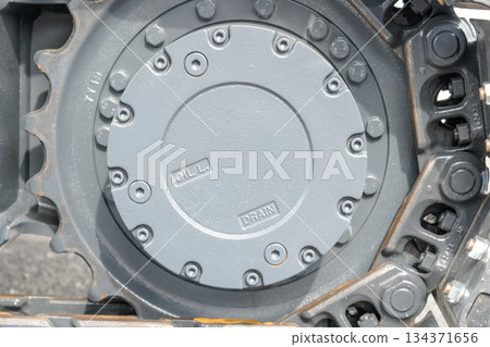 [Store demolition and heavy machinery caterpillar tracks] 134371656