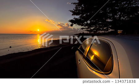 Okinawa Sunset Drive Magic Hour 134371838