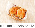 Croissants in a basket 134372718
